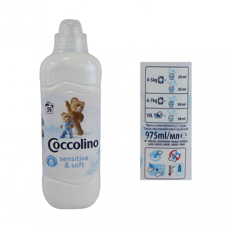Coccolino płyn do płukania 0,975L (39 prań)<br>Sensitive & Soft